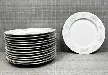 A Set Of 12 Prestige China Dinner Plates