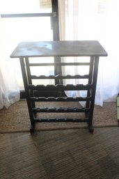 Contemporary Painted Wine Storage Rack