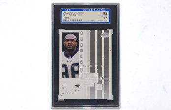 2000 UD Graded Torry Holt Rams Jersey SGC 92