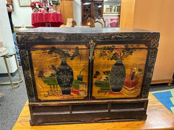 Asian Trunk Hand Painted