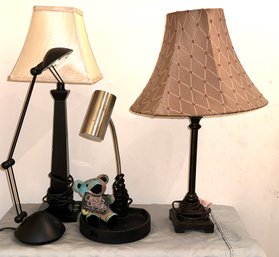 Four Table / Desk Lamps - Variety Of Styles - Grateful Dead 'cosmic Charlie' Beanie Baby NOT Included