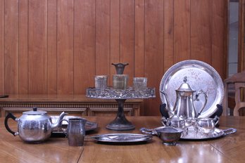 Generous Collection Of Unmarked And Silver-plate Items