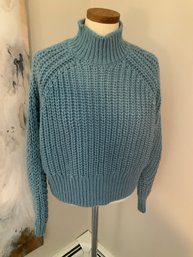 Cropped Blue Sweater