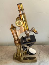 Antique E. Leitz Wetzler Brass Microscope