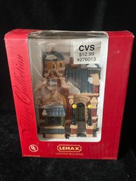 LEMAX Brewster Police Precinct  Lighted Building Christmas Town Village Collectible