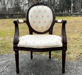 A Vintage Balloon Back Arm Chair