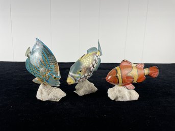 Set Of Fish Figurines By John J Madison Co