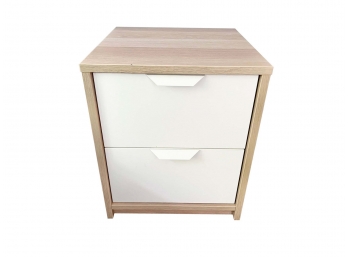 Ikea Askvoll Two-Tone Nightstand With Two Drawers