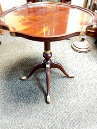 Gilt Pie Crust Side Table