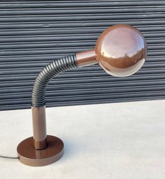 Vintage Enamel Gooseneck Table Lamp