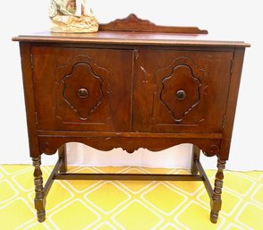 Antique Solid Wood Server/storage Cabinet