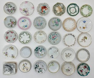 Over 40 Vintage Miniature Plates: Haviland Limoges, Royal Austria, Depose France, Johnson Bros & More