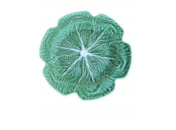 Single Bordallo Pinheiro Green Cabbage Plate