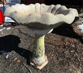 Nice Vintage Concrete Bird Bath