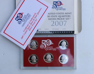 2007 Silver Quarter Coin Proof Set