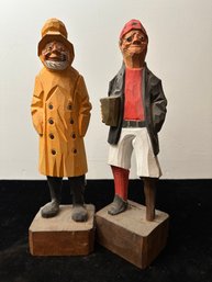 Wooden Hand Carved Sailors