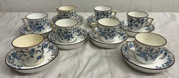 Eight Teacups And Saucers