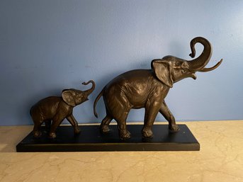 Elephant And Baby Statue