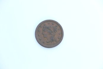 1854 Large Cent Penny Coin