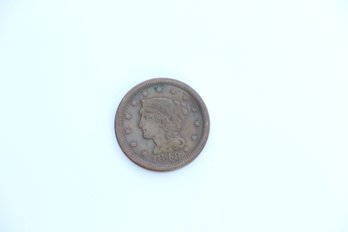 1848 Large Cent Penny Coin