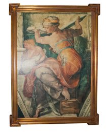 Michelangelo Libyan Sibyl Sistine Chapel Beautiful Vatican Painting