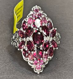 Beautiful Garnet Gemstone Ladies Ring Size 7