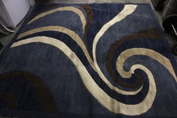 Beautiful Carpet King Blue Design 144