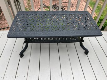 Outdoor Cast Metal Coffee Table