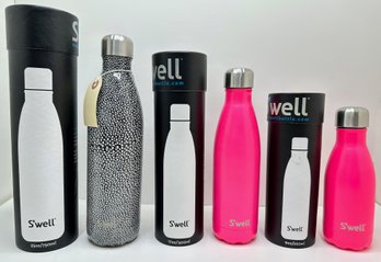 3 New In Box Swell Water Bottles: 9 Ounce, 17 Ounce & 25 Ounce