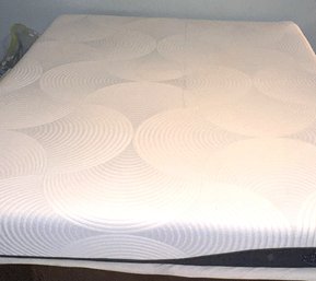 Sierra Sleep King Size Mattress With Two Twin Size  Box Springs On Metal Frame With Castors - Used