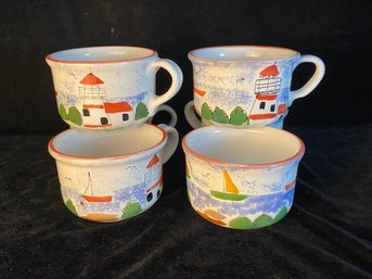 6 Piece Lighthouse Themed Mug Collection