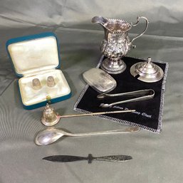 Sterling Silver Lot Pitcher Is 106 Gram The Rest Of Pieces Are 109 Gram And Tiffany Jewerly Box