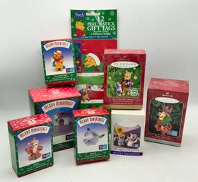 7 Winnie The Pooh Ornaments ~ Complete Set Merry Miniatures ~