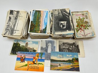 Over 400 Vintage Postcards, Unposted & Posted