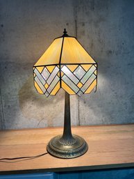 Laminate Stained Glass Table Lamp