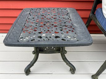 Outdoor Cast Metal Side Table