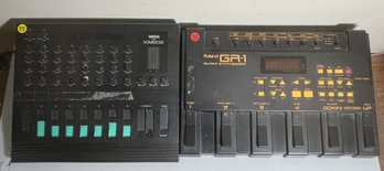 POLAND GR-1 GUITAR SYNTH AND A YAMAHA KM802 MIXER