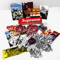 Dozens Of Supreme Stickers, Many Rare