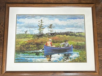 The Blue Boat 1892 Framed Print