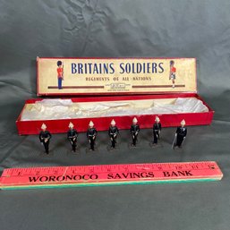 Britains Royal Marines No 2071 Original Lead Toy Soldiers In Box Great Condition For Age London England