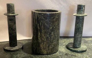 Three Stone Candle Holders