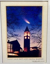 Cool Picture Of The Famous HALE-BOPP COMET OVER CORNELL