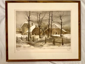 In The Depths Of Winter, Signed Lithograph