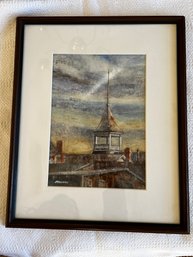 Paul Marra (Connecticut Artist) Watercolor Painting (2 Of 2)