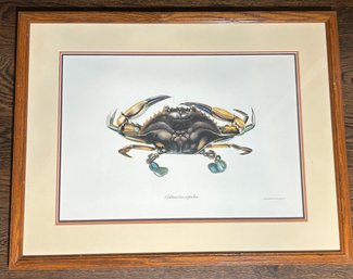 Simon Barwick Delineavit Crab Print, Framed
