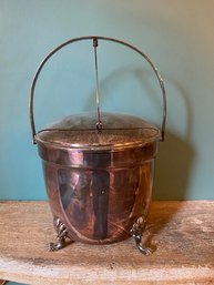 Vintage Silver Plated Ice Bucket By Crescent