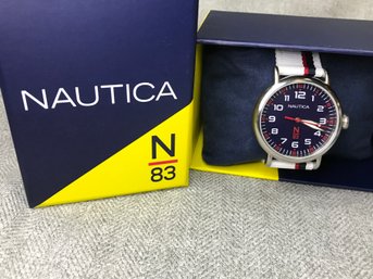 Fantastic Brand New NAUTICA Unisex Watch ($95 Retail) - Great For Summer - With Box And Booklet - NICE !