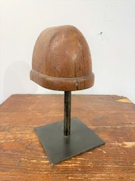 Antique Hat Mold On Iron Stand