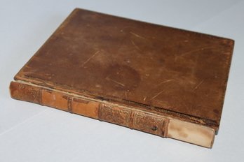 Antique 1822 Africa Ethiopia Exploration Leather Book With Fold Out Maps And Many Illustrations