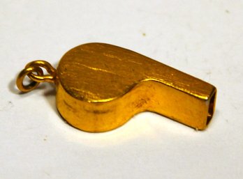 Vintage Gold Filled Whistle Charm